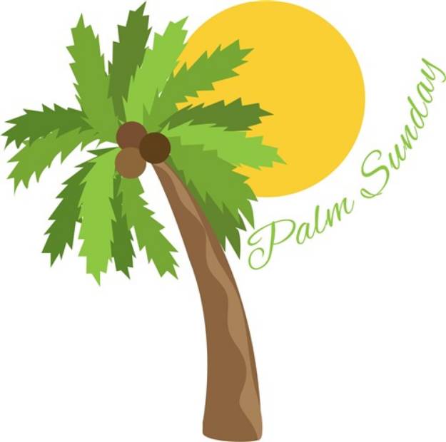 Picture of Palm Sunday SVG File