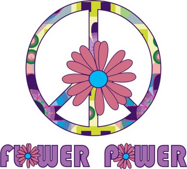 Picture of Flower Power SVG File