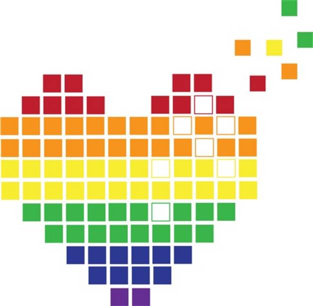 Picture of Pixel Heart SVG File