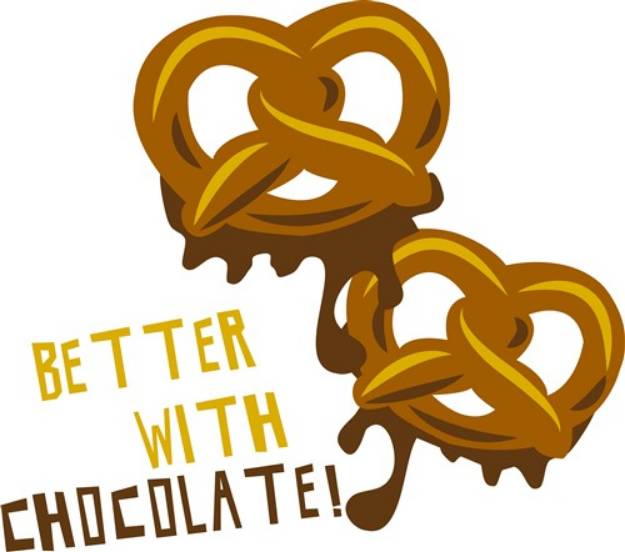 Picture of Better With Chocolate SVG File