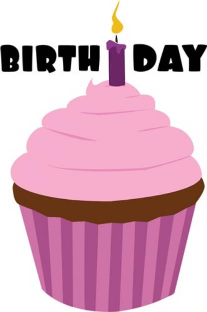 Picture of Birthday Candle SVG File