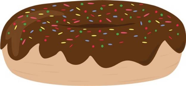 Picture of Chocolate Doughnut SVG File