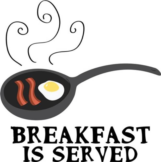 Picture of Breakfast Is Served SVG File