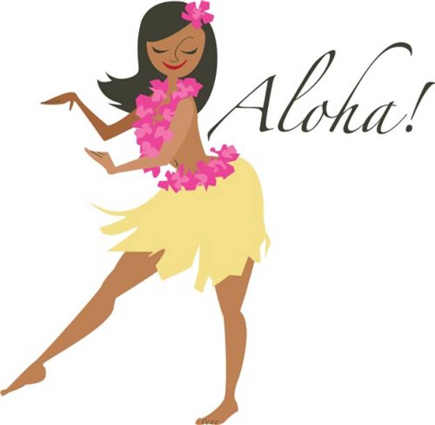 Picture of Aloha Girl SVG File