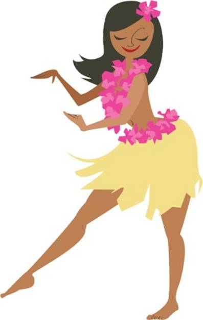 Picture of Hula Girl SVG File