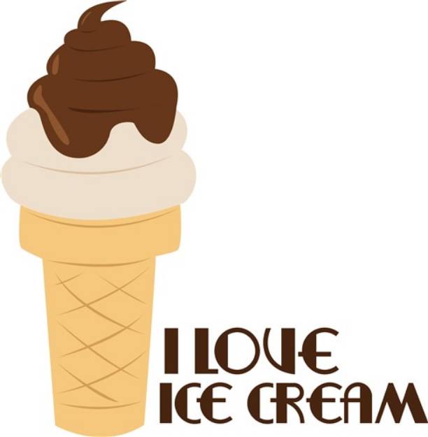 Picture of Love Ice Cream SVG File