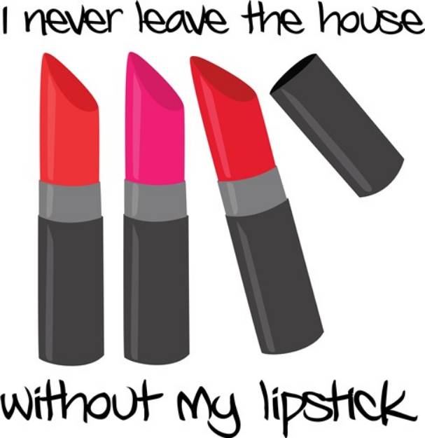 Picture of Without My Lipstick SVG File