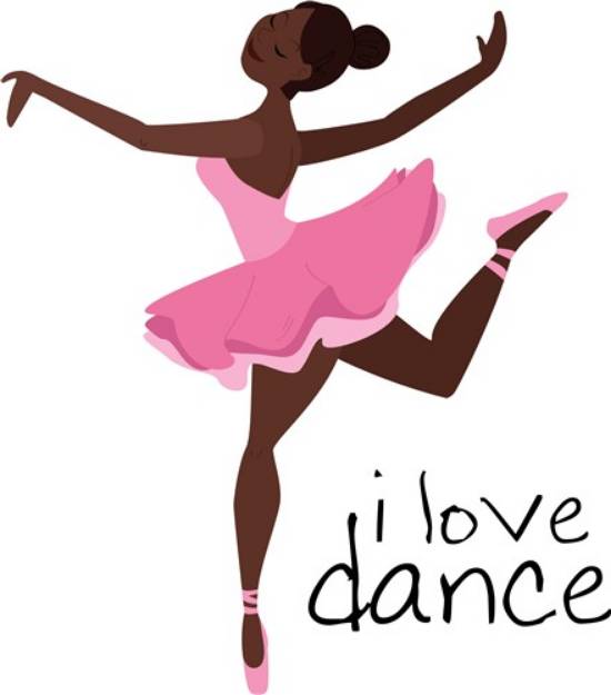 Picture of I Love Dance SVG File