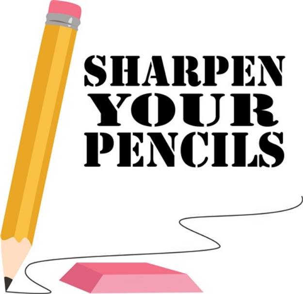 Picture of Sharpen Pencils SVG File