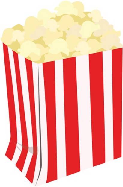 Picture of Popcorn Bag SVG File