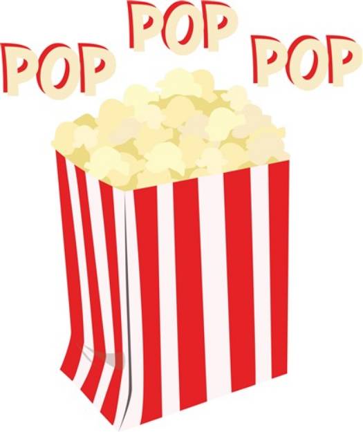 Picture of Pop Popcorn SVG File