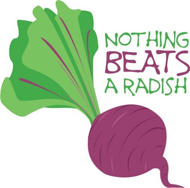 Picture of Nothing Beats Radish SVG File