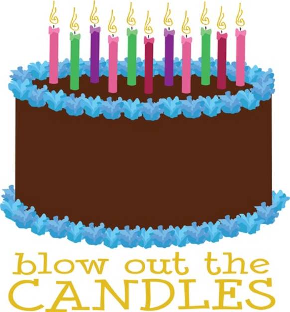 Picture of Blow Out Candles SVG File