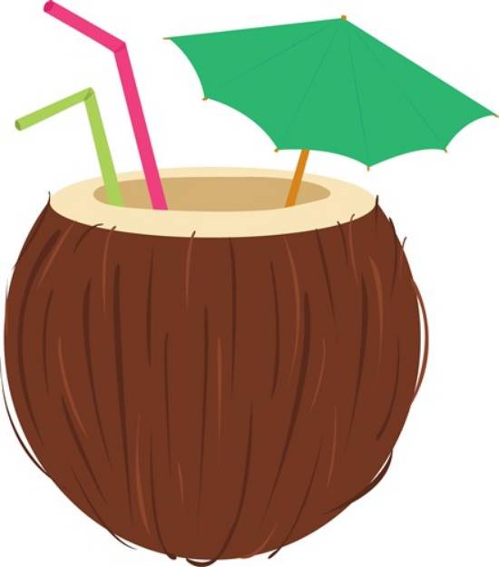Picture of Coconut Drink SVG File