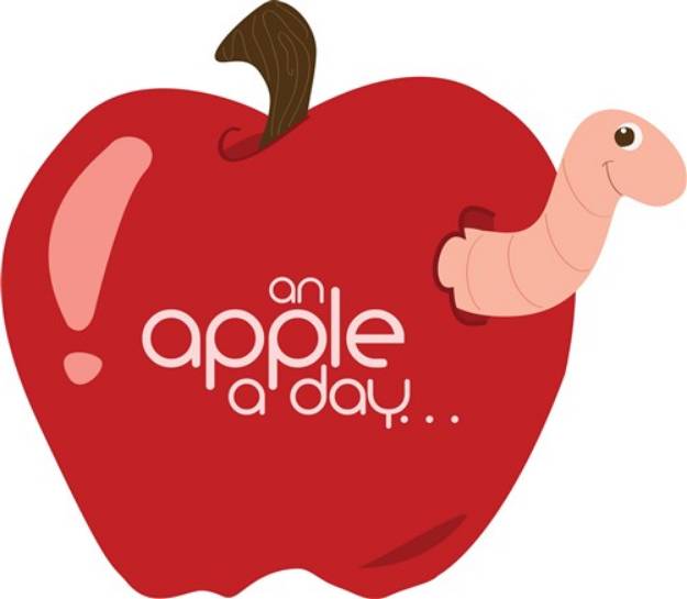 Picture of Apple A Day SVG File