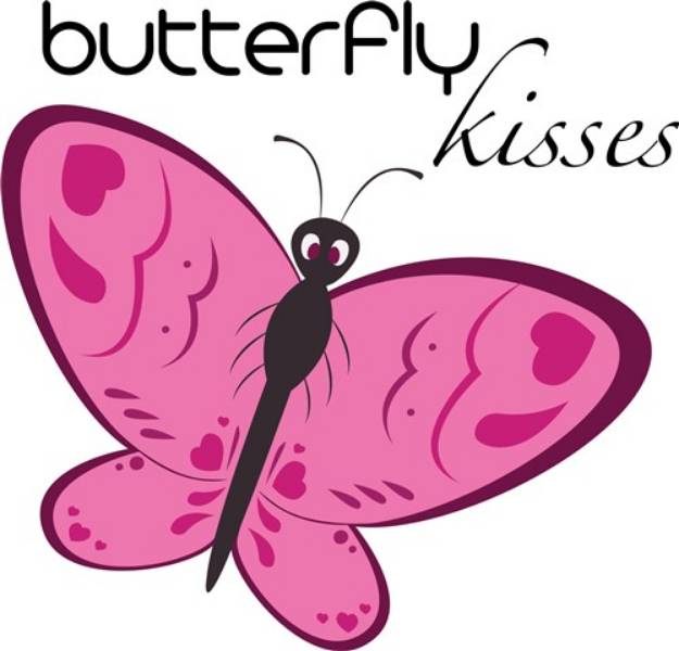 Picture of Butterfly Kisses SVG File