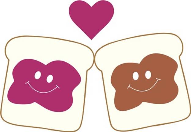Picture of Love Sandwich SVG File