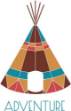 Picture of Adventure Teepee SVG File
