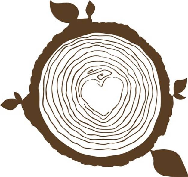 Picture of Tree Rings SVG File