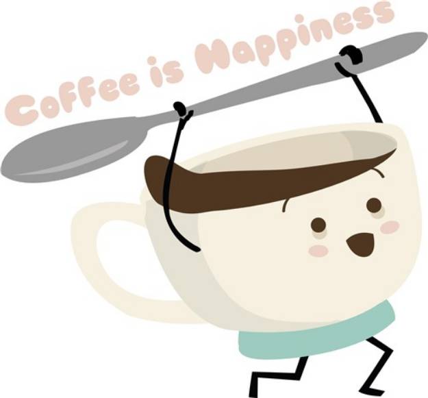 Picture of Coffee Is Happiness SVG File