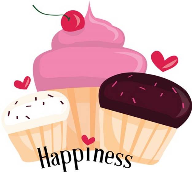 Picture of Cupcake Happiness SVG File