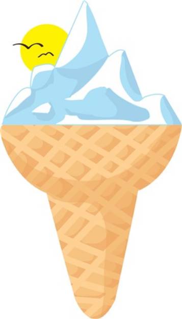 Picture of Ice Cone SVG File