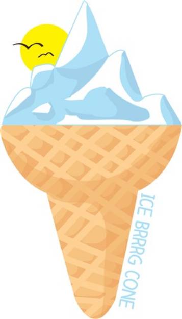 Picture of Ice Brrrg Cone SVG File