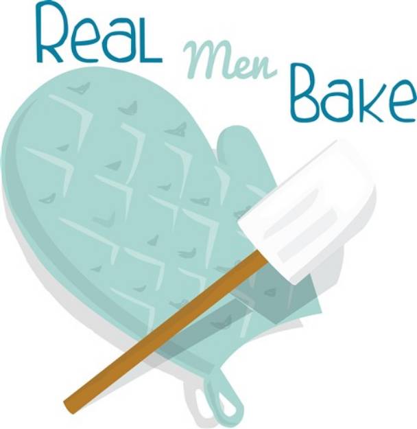Picture of Real Men Bake SVG File