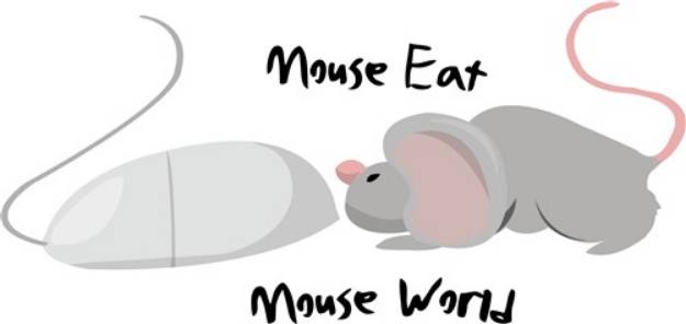 Picture of Mouse Eat SVG File