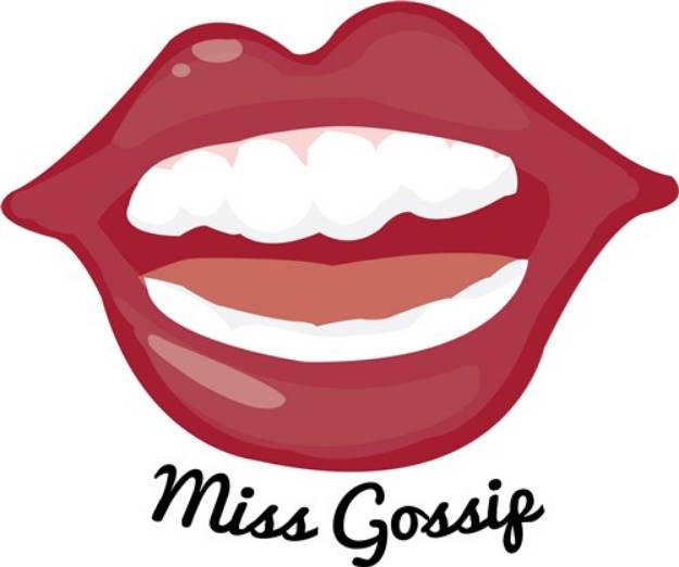 Picture of Miss Gossip SVG File
