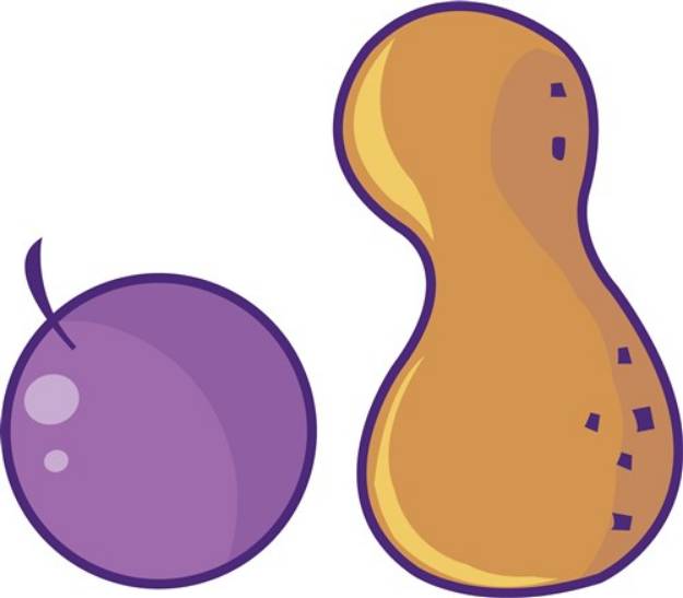 Picture of Peanut & Grape SVG File