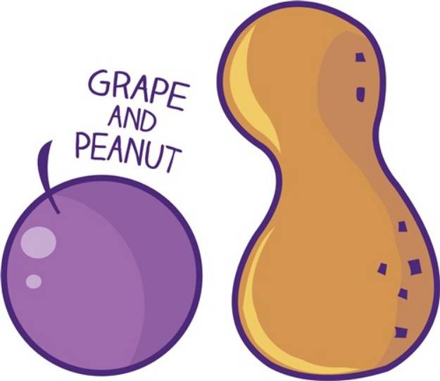 Picture of Grape And Peanut SVG File