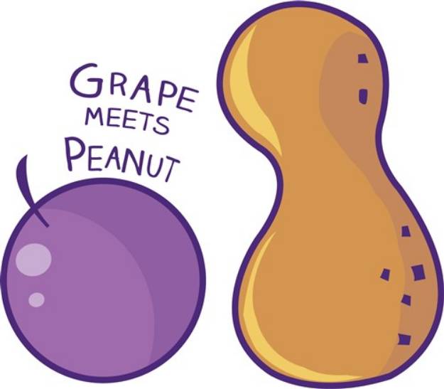 Picture of Grape Meets Peanut SVG File