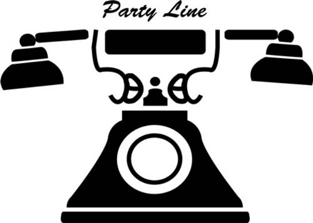 Picture of Party Line SVG File