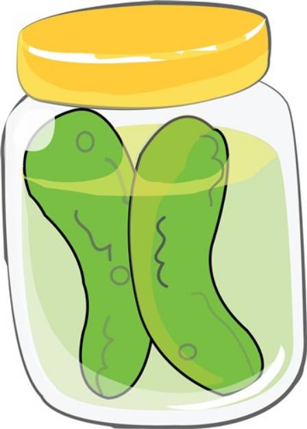 Picture of Pickle Jar SVG File