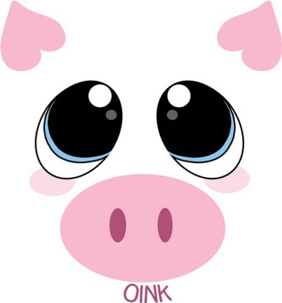 Picture of Oink Pig SVG File