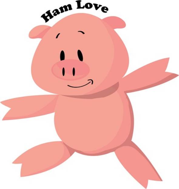 Picture of Ham Love SVG File