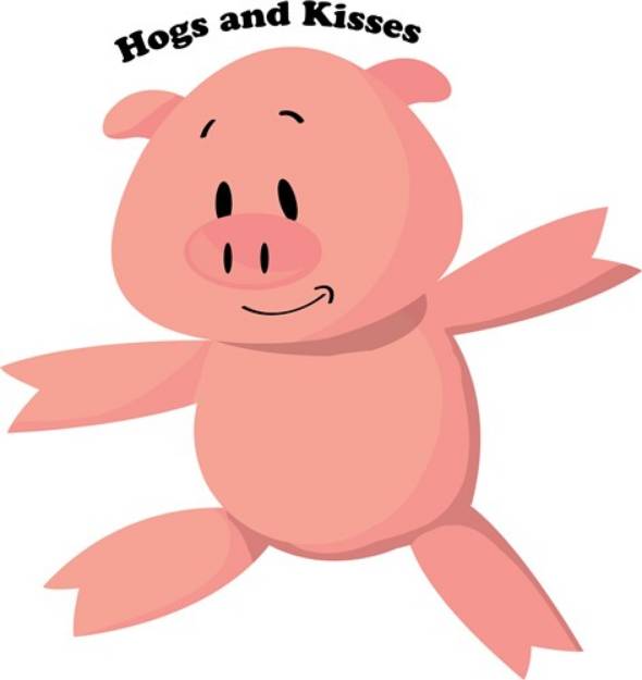 Picture of Hogs And Kisses SVG File