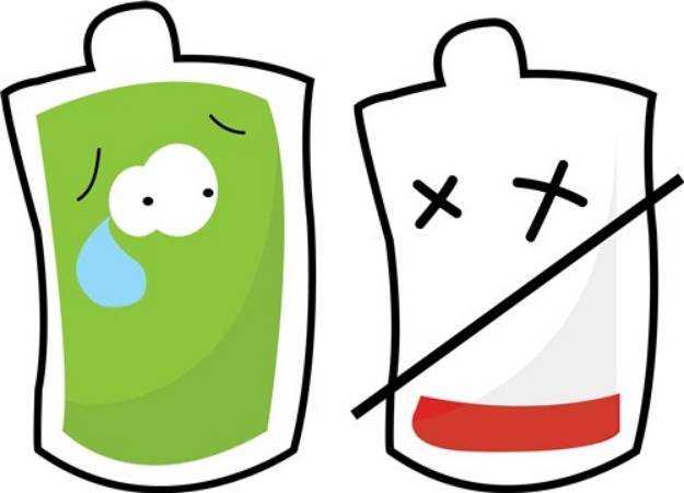 Picture of Blood Bags SVG File