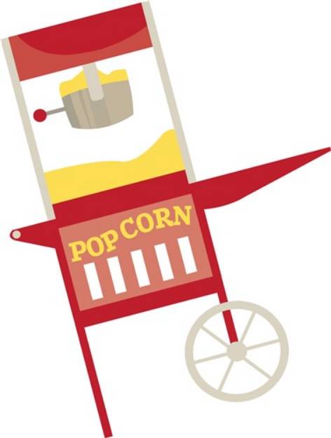 Picture of Popcorn Machine SVG File