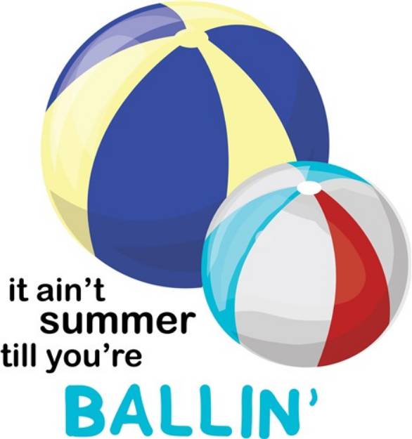 Picture of Summer Ballin SVG File