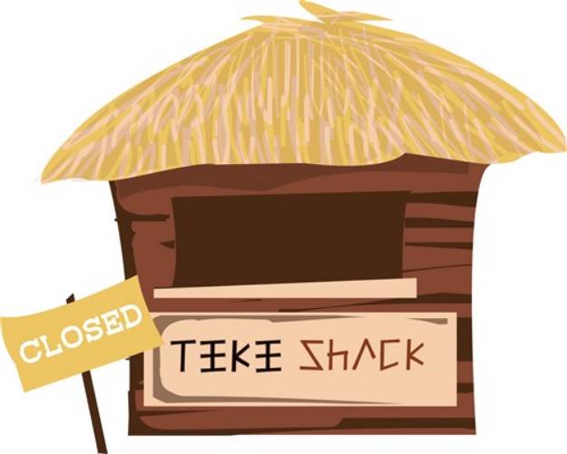 Picture of Tiki Shack Closed SVG File