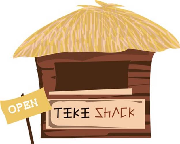 Picture of Tiki Shack Open SVG File