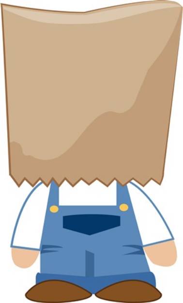 Picture of Paper Bag Costume SVG File
