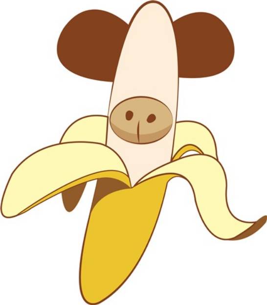 Picture of Banana Monkey SVG File