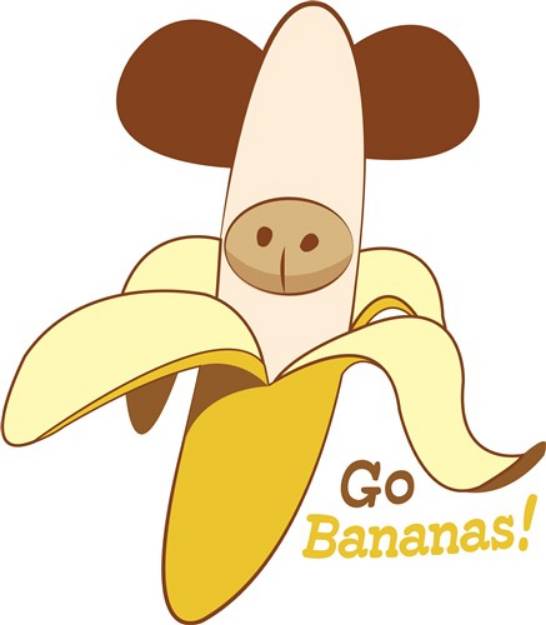 Picture of Go Bananas SVG File