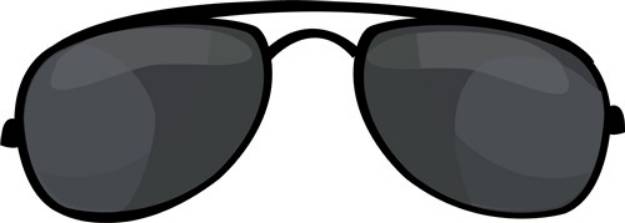 Picture of Cop Sunglasses SVG File