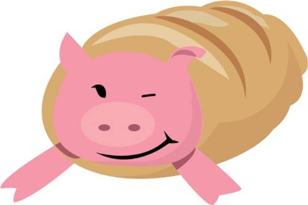 Picture of Pig In A Blanket SVG File