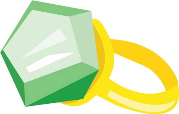 Picture of Emerald Ring SVG File