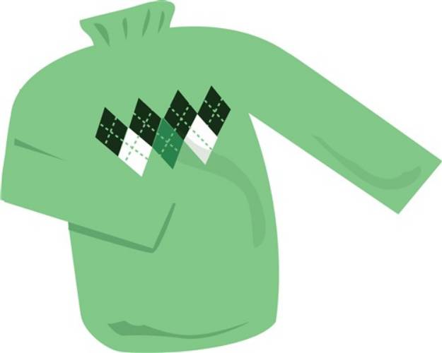 Picture of Green Sweater SVG File
